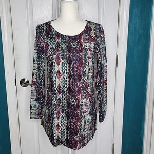 J. Jill Tunic Top XS Fig Teal